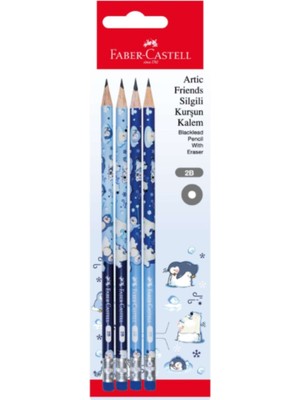 Faber Castell Arctic Friends Silgili Kalem 4'lü