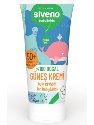 %100 Doğal Bebek Güneş Kremi Leke Karşıtı Antioksidan Nemlendirici Bitkisel Vegan Uva Uvb Spf5