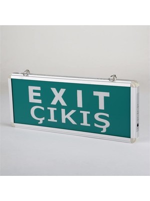 Cata Exıt Tabela Acil Çıkış Yönlendirme Armatürü Çift Yönlü Ledli Şarjlı CT-9175 Hspli