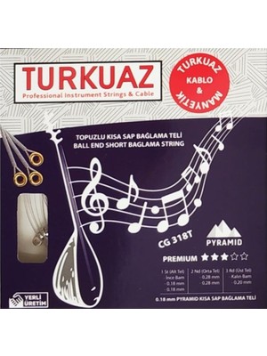 CG318T Kısa Sap Bağlama Teli 018 Pyramid Topuzlu Set