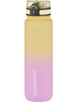 Uzspace 1000ML Çift Renkli Sızdırmaz Bpa Içermez Kilitlenebilir Kapaklı Motivasyonel Tritan Su