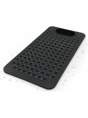 Vakumlu Silikon Banyo Matı 70X36 Cm, Kaydırmaz Duş ve Küvet Paspası, Ayak Yıkama ve Masaj Böl