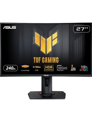 Tr Tuf Gaming VG27VQM 27 Kavisli Va Freesync Premium 1920X1080 1ms (Mprt) 240HZ Dp HDMI 2xusb 3.2 Ge