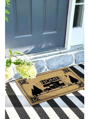 Karavan Kapı Önü Paspası Dekoratif Kapı Paspası Dış Mekân Paspas Ev Içi Paspası 45X70CM