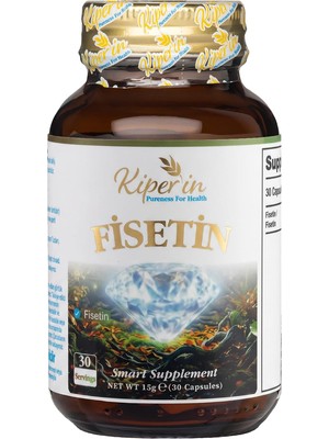 Tr Fisetin 500 Mg Kapsül | Hücre Temizleme ve Longevity Desteği | Fisetin Supplement 30 Adet 30 S