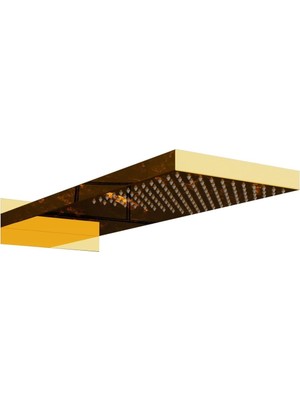 Tr Ankastre Panel Tepe Duş Başlığı Yağmur KTD109 (Altın)