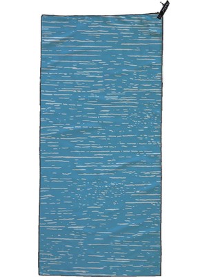 Tr Kamp ve Seyahat Için Kişisel Hızlı Kuruyan Mikrofiber Havlu, Dalgalanma Baskı, El - 16.5 x 8