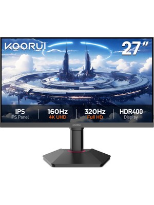 Tr G2741L 27 Inç Monitör, Akıllı Yenileme Hızı (Uhd 160Hz/FHD 320Hz), IPS 4K Oyun Monitörü,