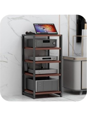 Tr Profesyonel Ses Dolabı Hifi Rafları 5 Seviyeli, Yüksekliği Ayarlanabilir Av Medya Standı, CD