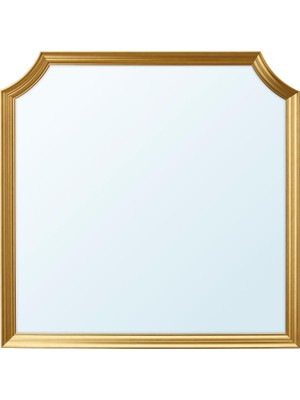 Svansele Duvar Aynası, Altın Rengi Altın Rengi 78X78 cm