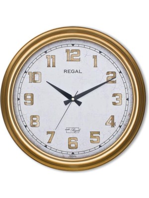 Tr Regal Yaldız Eskitme Büyük Boy Duvar Saati 9108-G2, ADL30202714