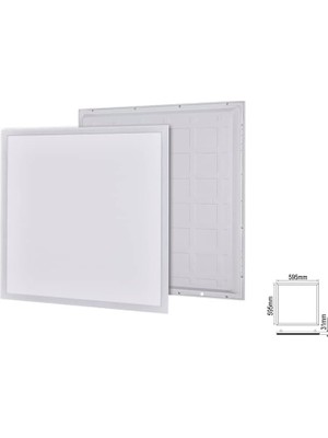 48W 60X60 Backlight LED Panel Armatür Beyaz Işık 2 Adet