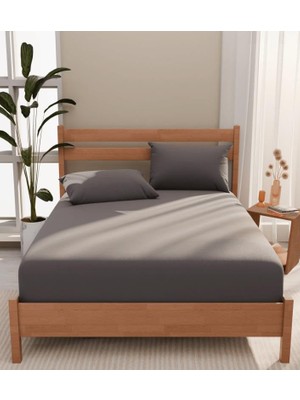Tr Apricitas Home Çift Kişilik Çarşaf Seti Urban Antrasit 180X200 cm AP52T20210977