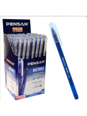 Pensan Büro 1.0 mm Mavi Tükenmez Kalem 12 Adet Tk.k