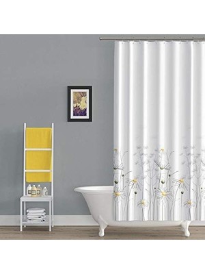Daisy Banyo Perdesi, Duş Perdesi Çift Kanat 120X200CM