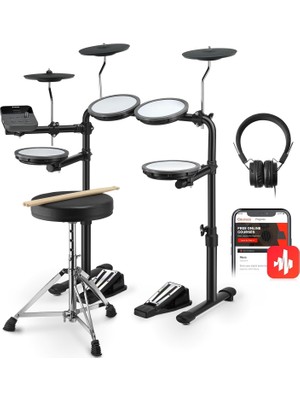 Ded-70 E Drum/e Drum Kids Acemi, Mesh Pad, Taşınabilir Davul Seti, Taşınabilir Şarj Cihazı, Da