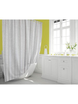 Tropik Banyo Duş Perdesi 3182 Çift Kanat 2X120X200