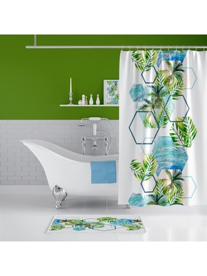 Zethome Island Banyo Duş Perdesi Tek Kanat 1X180X200