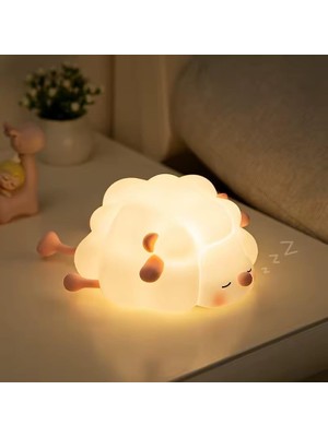 Çocuk Gece Lambası Yumuşak Dokunmatik Rgb Renk Modu,emzirme Işığı Bebek Odası,dokunmatik Kon