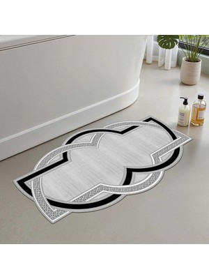 Tr Banyo Paspası, Yumuşak Banyo Halısı, Kaymaz Dot Tabanlı, Su Emici, Makinede Yıkanabilir - 4