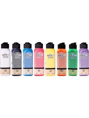 Tr Akrilik Boya, 140 Ml, 8'li Set, Çok Renkli
