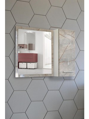 Banyo Dolabı 80 cm Mdf Üst Modül Lagina