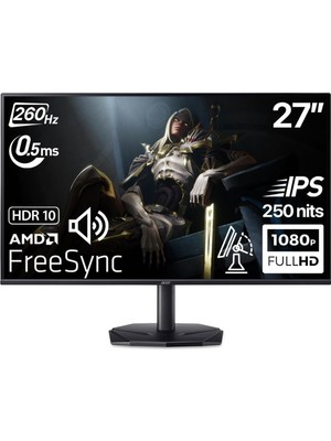 Tr Nitro KG270W5BMIIPX 27 260Hz 0.5ms Zeroframe IPS Fhd mm Amd Freesync HDR10 Srgb Gaming Monitör