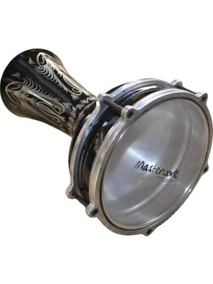 5 No Erzincan Işlemeli Siyah Darbuka