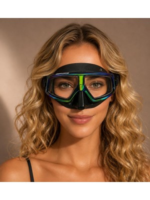 Irıs 400 Dalış ve Şnorkel Maskesi, Pure White Irıs/clear Grey Irıs/deep Black Irıs, UV400 Korumal