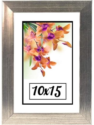 Hediyelik Çerçeve Dekorasyon Kişiye Özel Resim Çerçevesi 10X15 10X15-LAM18A-GÜMÜŞ