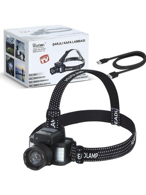 Sensörlü Cree Tg LED Şarjlı Kafa Lambası WT-625