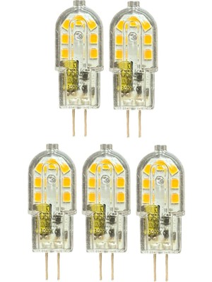 Osaka 12V 3W Sarı Işık 3000K G4 Duylu LED Kapsül Ampul, 5 Adet