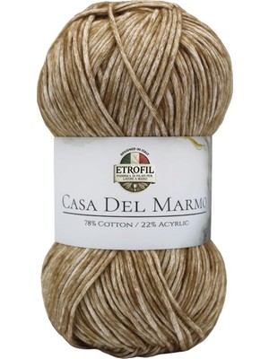 Tr Casa Del Marmo Örgü Ipi Açık Kahve%78 Pamuk%22 Akrilik 50GR 130M (77272)