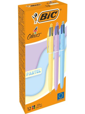 Jel Kalem Çok Renkli Pastel, 0,32 Mm, 12 Adet, Marka: Bic - Ean: 3086123740297