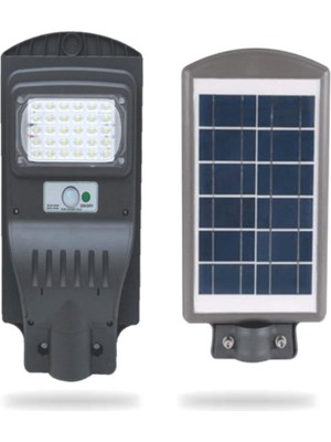 30W Fotoselli Sensörlü Beyaz Solar Sokak Aydınlatma HSPLİNM-5706