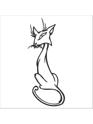 Kedi Folyo Sticker 160CM Uzunluk