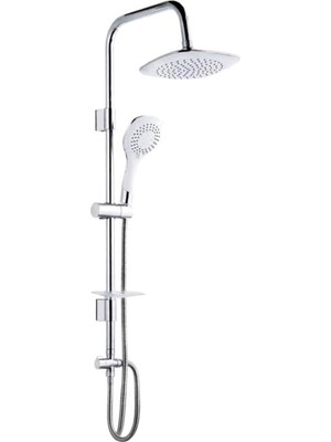 Rain Bianco 5+1 Fonksiyonlu Duş Seti, Krom