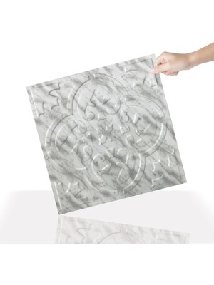 3 Boyutlu Duvar Paneli Kabartmalı Solo Desenli Pvc 41X41 Cm/ 6 Adet /1 M²