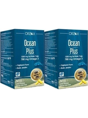 Plus 1200 Mg Omega 3 Saf Balık Yağı 30 Kapsül 2 Adet P09519