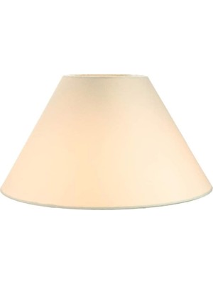 Konik Abajur Lambader Şapkası 22CMX40CM Yükseklik 22CM Krem