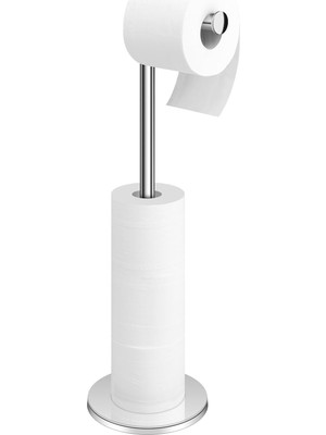Tuvalet Kağıdı Tutacağı Standı, Banyo Tuvalet Kağıdı Rulo Tutacağı, Paslanmaz Çelik, 4 R