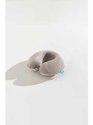 Tr Klasik Visco Seyahat Yastığı Boyun Yastığı Gri - 31X27X10 cm