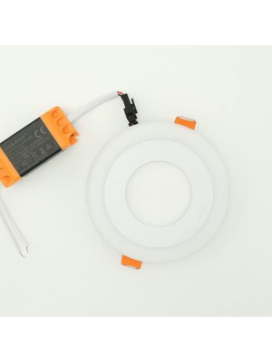 Tr Beyaz Mavi Sıva Altı Spot Panel LED Armatür 3+3 Watt