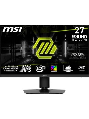 Tr 27 Mag 272URDF E16, Gaming Monitör, Uhd, 16:9, Flat, Rapid Ips, 160Hz, 0.5ms (Gtg Min.), Freesyn