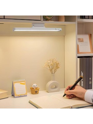 Yapışkanlı LED Masa Lambası, Mutfak Lambası 32 Cm, 3 Işık Modlu, Şarjlı