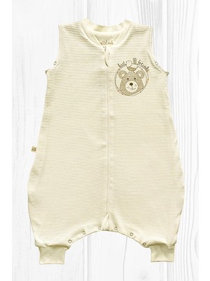Mythriva Tr Lamb Best Friends Bebek Uyku TULUMU,%100 Pamuk, Krem Renk, 3-6 Ay, Unisex