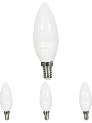 Gy Atelier Ledcandle 40W B35 E14 Beyaz Işık 4lü Paket