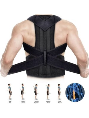 Gy Atelier Sporcu Korsesi Kamburluk Önleyici Korse Dik Durmak Için Bel Inceltici Dik Duruş Bozukluğu Için Korse
