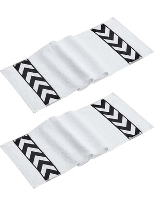 Odea Home Sergeant 30X100 CM%100 PAMUK(450 Gsm) Beyaz 2'li Spor Havlusu Fitness Gym Golf Boks Havlusu Beyaz 30 x 100