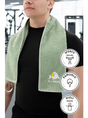 Gy Atelier Spor Antrenman Havlusu 105X30 - Yeşil, F2471